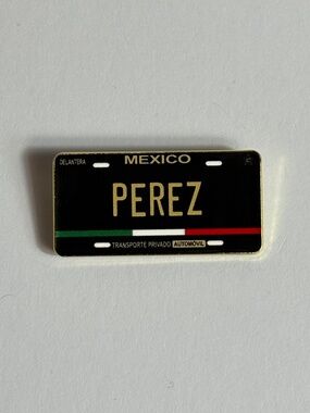 Mexico Flag Perez Name License Plate Hat Pin Pins Hats Fitted New Era Hatpin